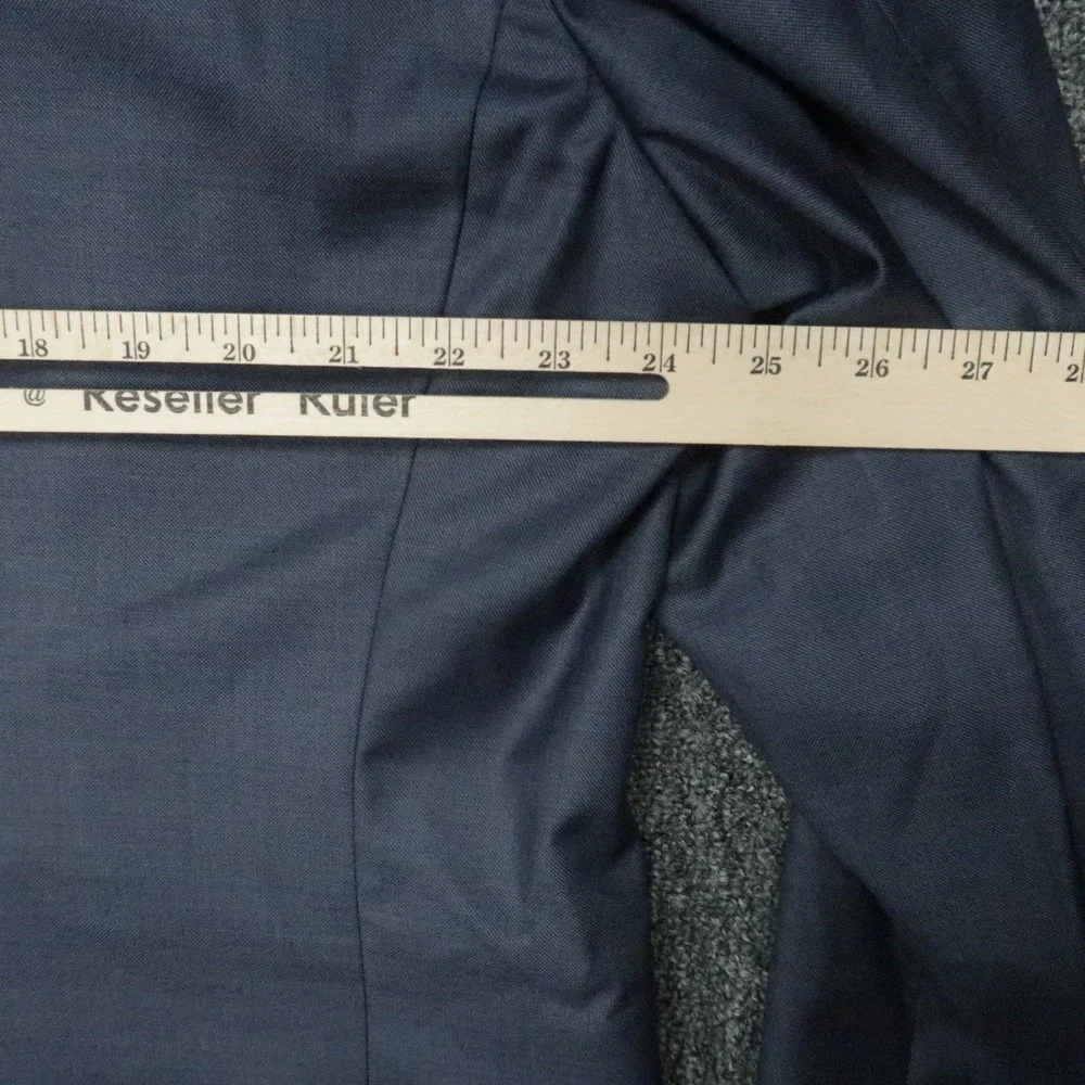 Peter Millar Blazer Mens 46R Blue‎ Wool Double Vented Suit Jacket Coat